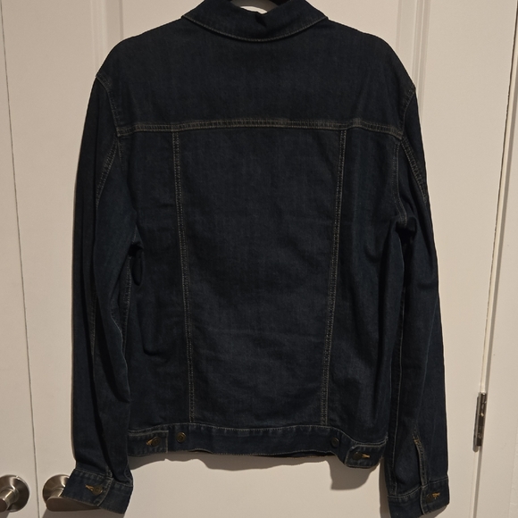 Levi's Men's Dark Denim Jacket with Embroidery - Picture 4 of 4
